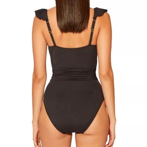 Bleu Rod Beattie Surplice Ruffle One Piece - Picture 4 of 16